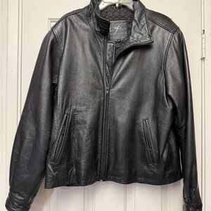 Men's Black Leather Jacket